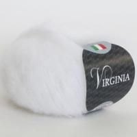 Пряжа SEAM VIRGINIA ( 01  белый) Состав: 30% мохер 40% акрил 30% нейлон; 25г/225м